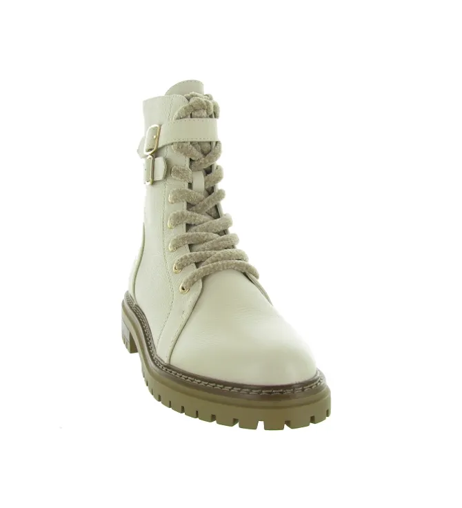apres ski bottes fourrees - Botte de neige - femme - Cuir - Blanc - Regarde le ciel...