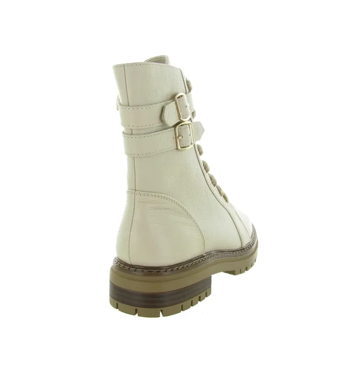 apres ski bottes fourrees - Botte de neige - femme - Cuir - Blanc - Regarde le ciel...
