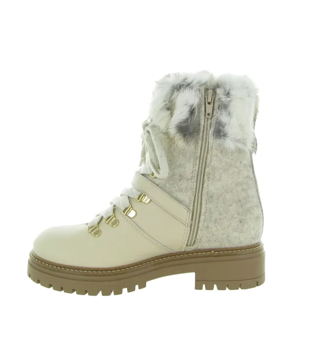apres ski bottes fourrees - Bottine chaude - femme - Cuir - Beige - Armando