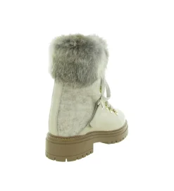 apres ski bottes fourrees - Bottine chaude - femme - Cuir - Beige - Armando
