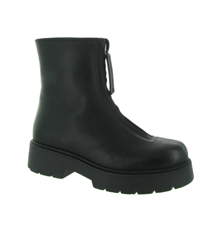 apres ski bottes fourrees - Botte de neige - femme - Cuir - Noir - Armando