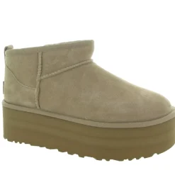 apres ski bottes fourrees - Bottine chaude - femme - Nubuck - Beige - Ugg australia