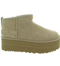 apres ski bottes fourrees - Bottine chaude - femme - Nubuck - Beige - Ugg australia