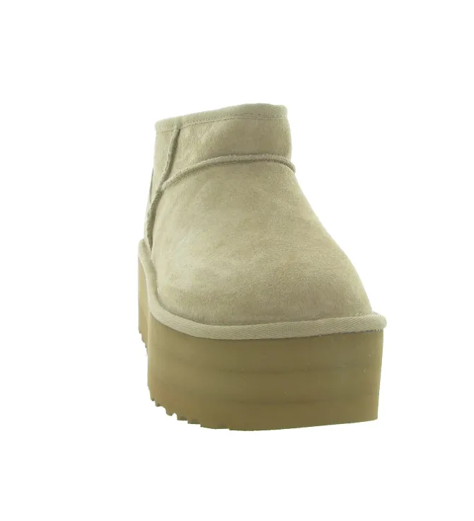 apres ski bottes fourrees - Bottine chaude - femme - Nubuck - Beige - Ugg australia