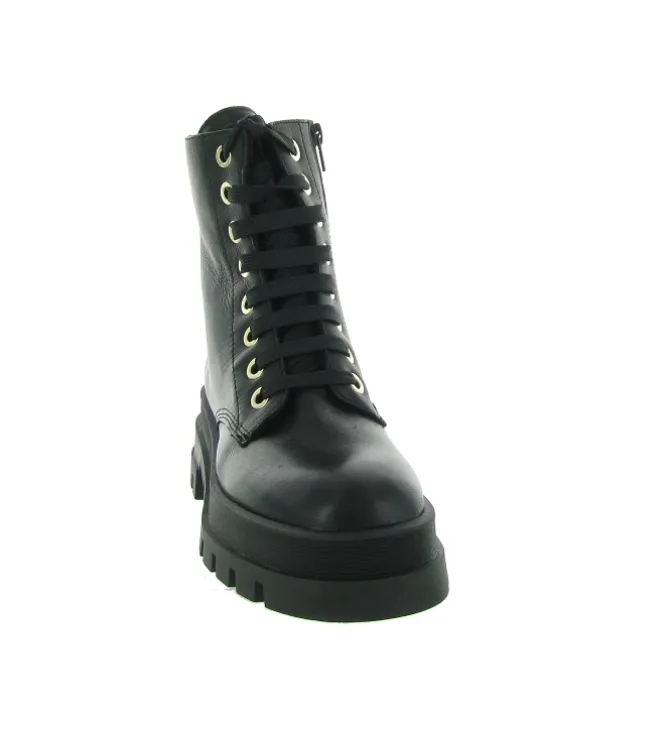 apres ski bottes fourrees - Botte de neige - femme - Cuir - Noir - Armando