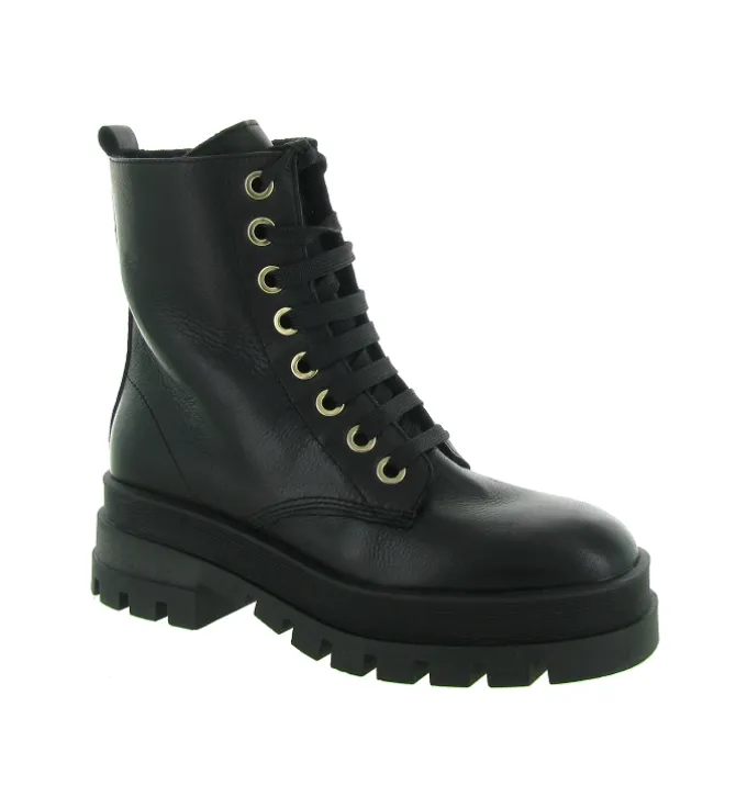 apres ski bottes fourrees - Botte de neige - femme - Cuir - Noir - Armando