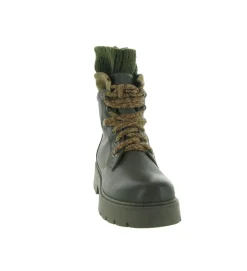 apres ski bottes fourrees - Botte de neige - femme - Cuir - Kaki - Armando