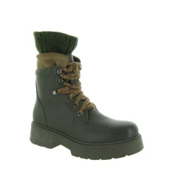 apres ski bottes fourrees - Botte de neige - femme - Cuir - Kaki - Armando