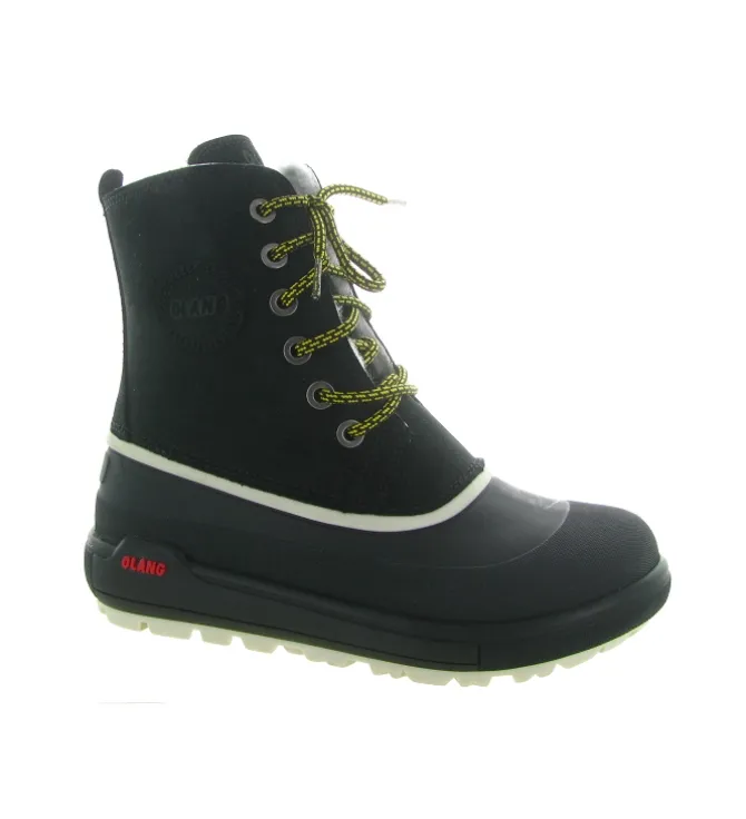 apres ski bottes fourrees - Bottine chaude - femme - Cuir - Noir - Olang