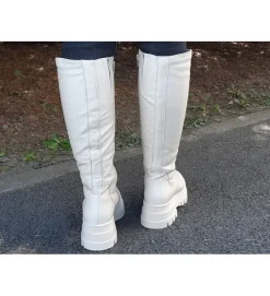 apres ski bottes fourrees - Botte de neige - femme - Cuir - Blanc - Armando