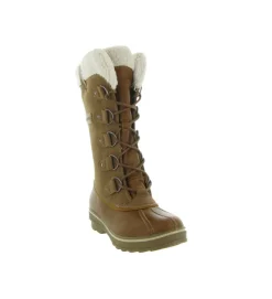 apres ski bottes fourrees - Bottine chaude - femme - Synthétique - Marron - Kimberfeel