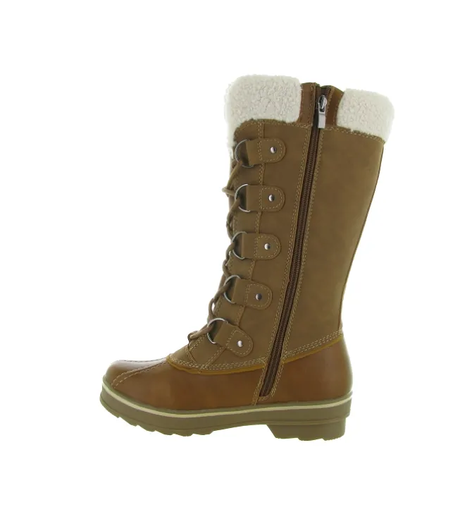 apres ski bottes fourrees - Bottine chaude - femme - Synthétique - Marron - Kimberfeel