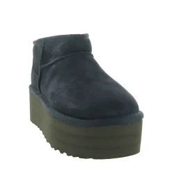 apres ski bottes fourrees - Bottine chaude - femme - Nubuck - Bleu Marine - Ugg australia