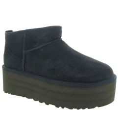 apres ski bottes fourrees - Bottine chaude - femme - Nubuck - Bleu Marine - Ugg australia