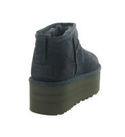 apres ski bottes fourrees - Bottine chaude - femme - Nubuck - Bleu Marine - Ugg australia