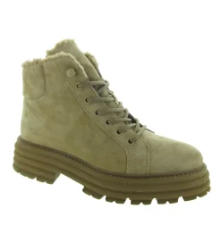 apres ski bottes fourrees - Botte de neige - femme - Nubuck - Beige - Alpe