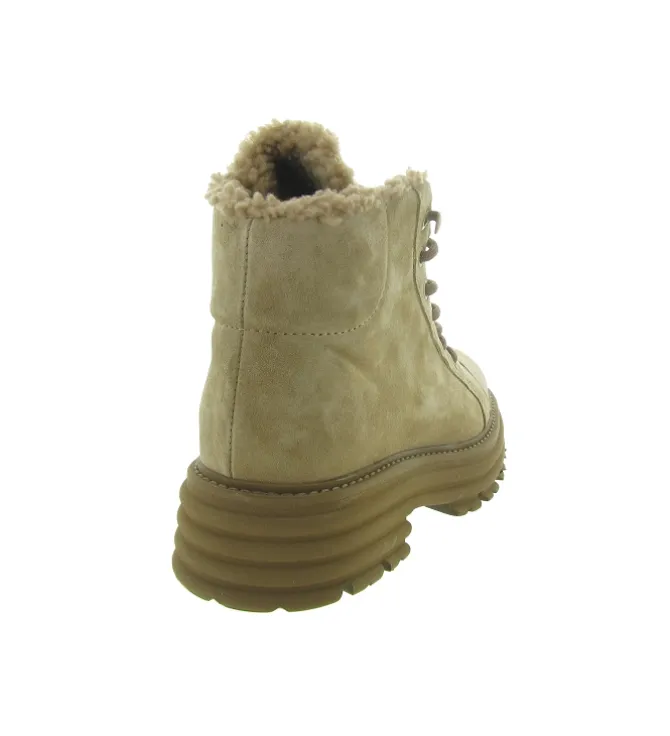 apres ski bottes fourrees - Botte de neige - femme - Nubuck - Beige - Alpe