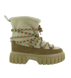 apres ski bottes fourrees - Bottine chaude - femme - Nubuck - Chestnut - No name