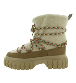 apres ski bottes fourrees - Bottine chaude - femme - Nubuck - Chestnut - No name