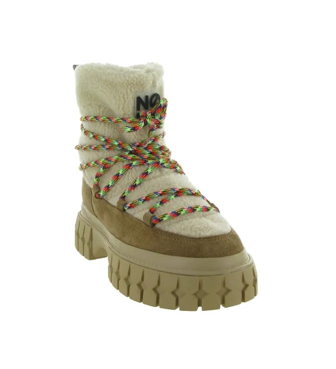 apres ski bottes fourrees - Bottine chaude - femme - Nubuck - Chestnut - No name
