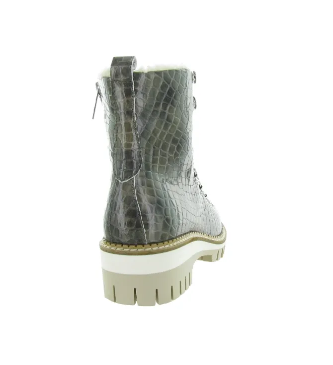 apres ski bottes fourrees - Botte de neige - femme - Cuir - Gris - New italia shoes