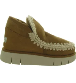 apres ski bottes fourrees - Bottine chaude - femme - Nubuck - Chestnut - Mou