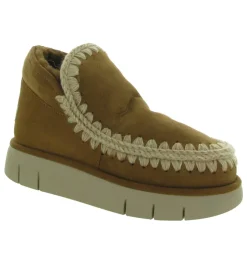 apres ski bottes fourrees - Bottine chaude - femme - Nubuck - Chestnut - Mou