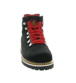 apres ski bottes fourrees - Botte de neige - femme - Cuir - Noir - La thuile