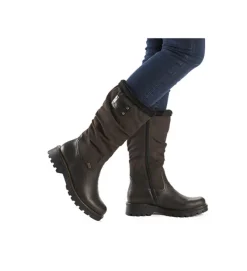 apres ski bottes fourrees - Botte de neige - femme - Synthétique - Marron - Rieker