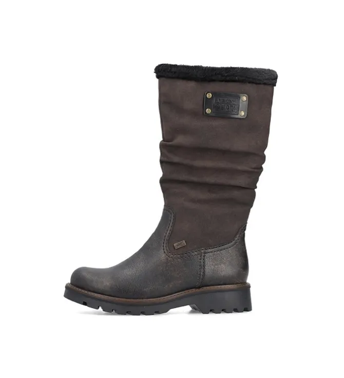 apres ski bottes fourrees - Botte de neige - femme - Synthétique - Marron - Rieker