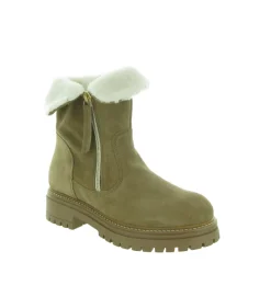 apres ski bottes fourrees - Botte de neige - femme - Cuir - Beige - Armando