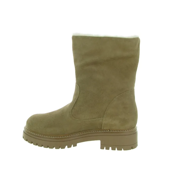 apres ski bottes fourrees - Botte de neige - femme - Cuir - Beige - Armando