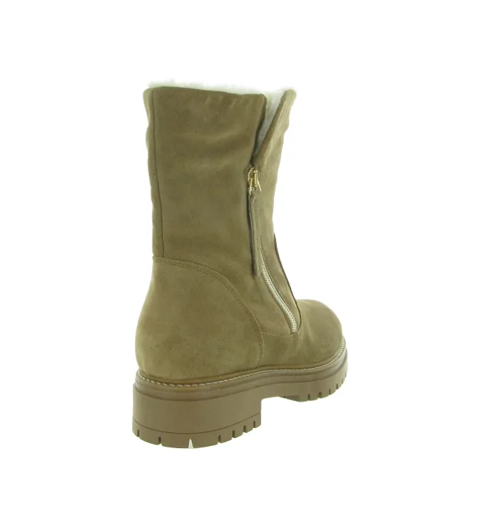 apres ski bottes fourrees - Botte de neige - femme - Cuir - Beige - Armando