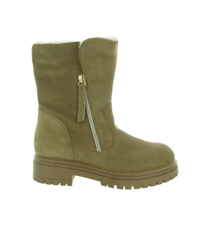 apres ski bottes fourrees - Botte de neige - femme - Cuir - Beige - Armando