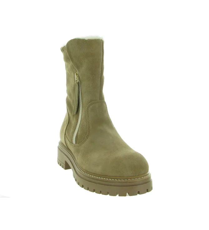 apres ski bottes fourrees - Botte de neige - femme - Cuir - Beige - Armando