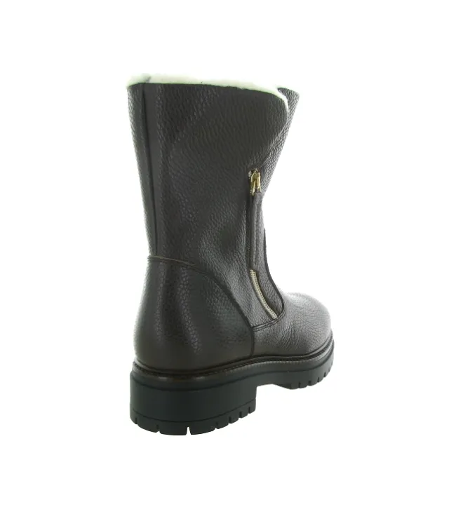 apres ski bottes fourrees - Botte de neige - femme - Cuir - Noir - Armando
