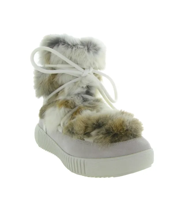apres ski bottes fourrees - Bottine chaude - femme - Fourrure - Blanc - Pajar