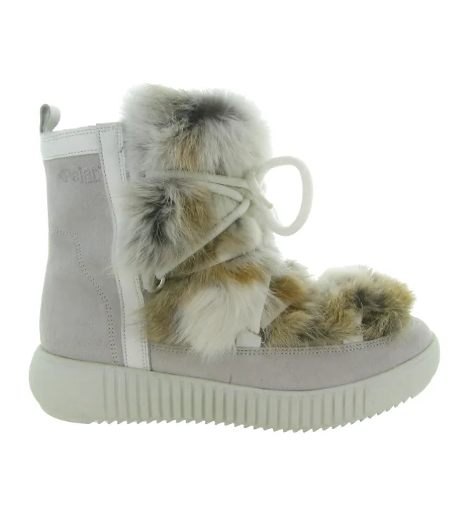apres ski bottes fourrees - Bottine chaude - femme - Fourrure - Blanc - Pajar