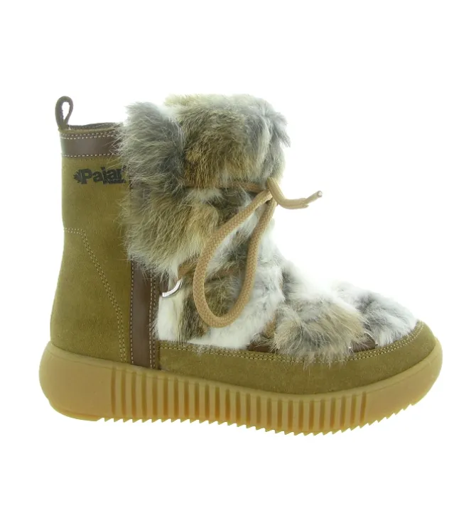 apres ski bottes fourrees - Bottine chaude - femme - Fourrure - Beige - Pajar