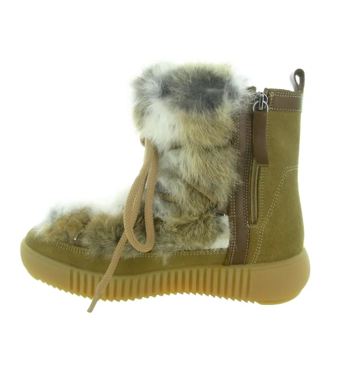 apres ski bottes fourrees - Bottine chaude - femme - Fourrure - Beige - Pajar