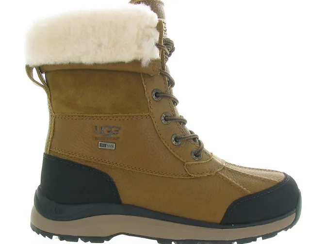 apres ski bottes fourrees - Botte de neige - femme - Cuir - Marron - Ugg australia
