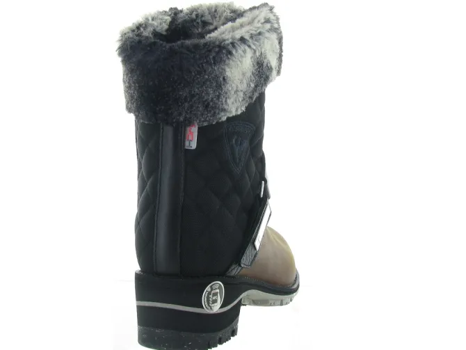 apres ski bottes fourrees - Chaussure neige - femme - Cuir - Marron - Rossignol