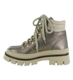 apres ski bottes fourrees - Chaussure neige - femme - Cuir - Argent - Armando