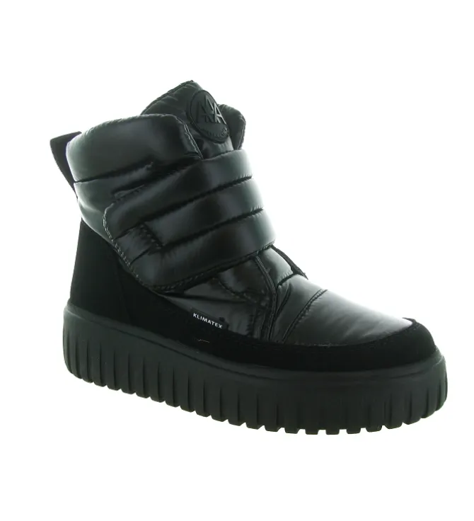 apres ski bottes fourrees - Chaussure neige - femme - Synthétique - Noir - La thuile