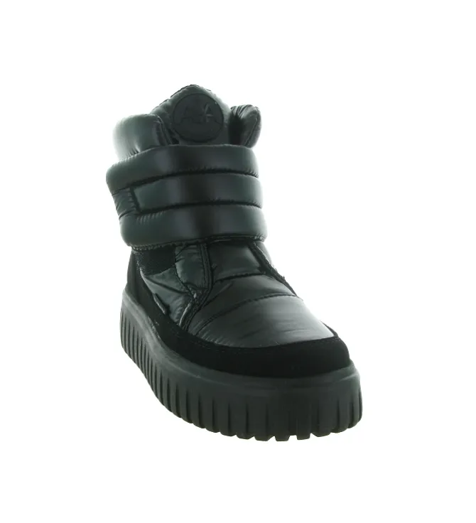apres ski bottes fourrees - Chaussure neige - femme - Synthétique - Noir - La thuile
