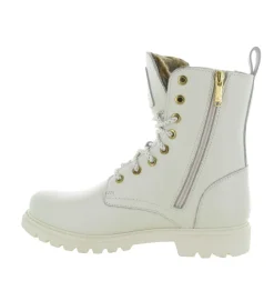 apres ski bottes fourrees - Chaussure neige - femme - Cuir - Blanc - Panama jack