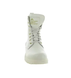 apres ski bottes fourrees - Chaussure neige - femme - Cuir - Blanc - Panama jack