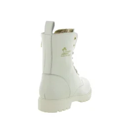 apres ski bottes fourrees - Chaussure neige - femme - Cuir - Blanc - Panama jack