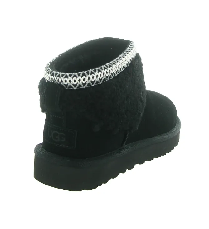 apres ski bottes fourrees - Chaussure neige - femme - Nubuck - Noir - Ugg australia