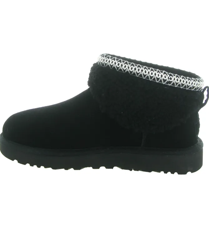 apres ski bottes fourrees - Chaussure neige - femme - Nubuck - Noir - Ugg australia